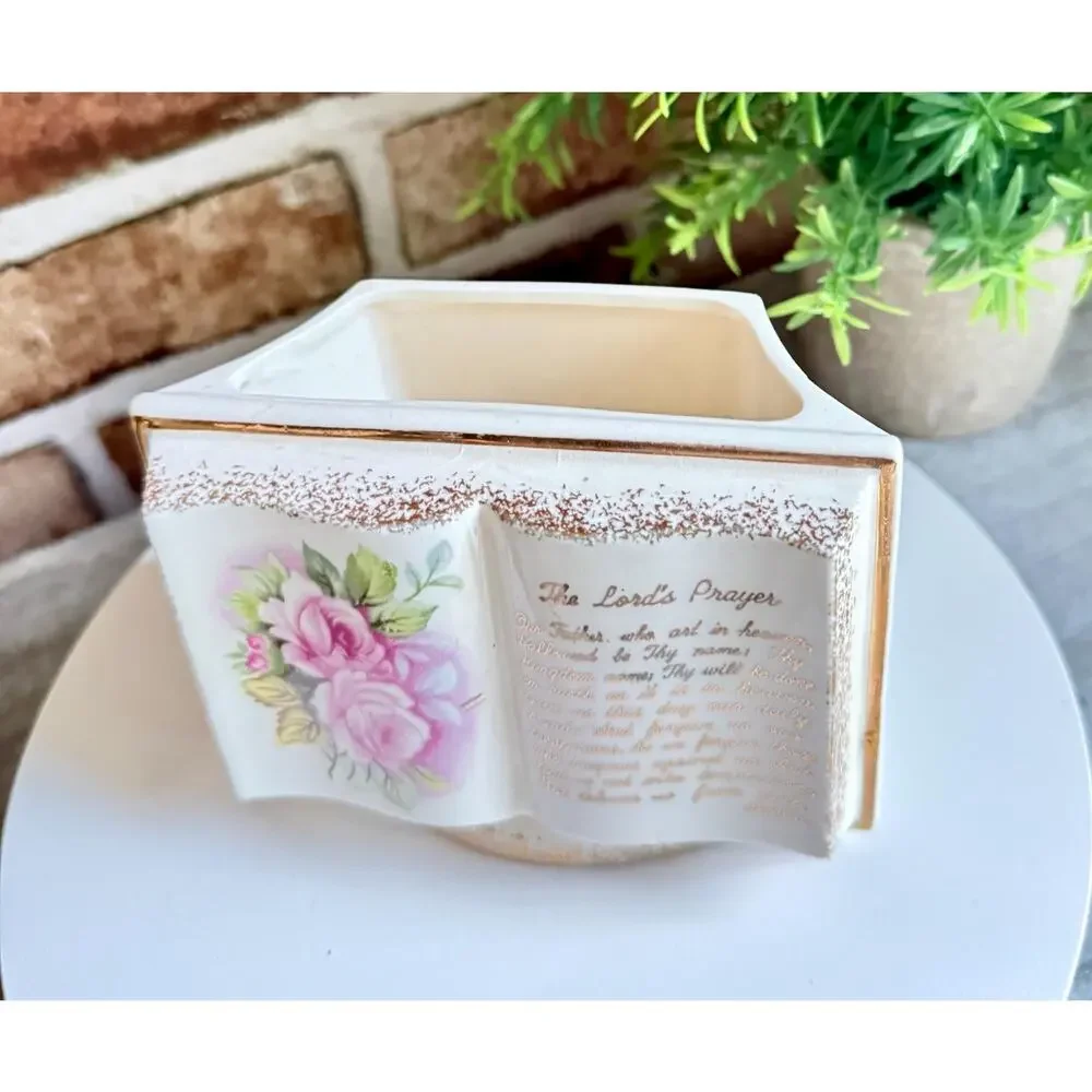 Lord's Prayer Wall Pocket Vase | Rubens Originals Japan Ceramic Planter